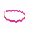 Tiara Ondulada Glitter Rosa Neon