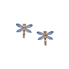 Libélula Azul com Dourado