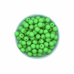 Miçanga Bolinha Verde Neon (10mm)