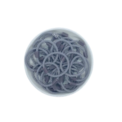 Xuxinha Trançada Pequena com Suporte para Aplique - 10 unidades - ApliqueMe | Apliques incríveis para seu artesanato!