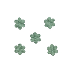 Aplique Florzinha Estilo Tricot Verde