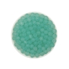 Miçanga Bolinha Transparente Verde Fosca (8mm)