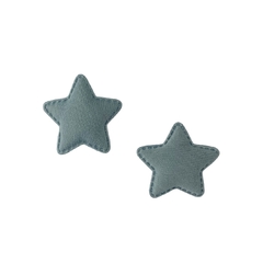 Aplique Estrela Tecido Lisa Azul Jeans Costurinha