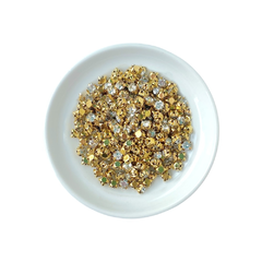 Strass Para Costura Cristal Caixinha Dourado Escuro (4mm)