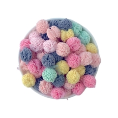 Aplique Pompom Malha Telinha Candy Misto (1.5cm)