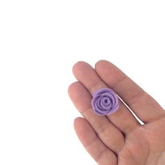 Aplique Flor de Feltro Lilás (2cm) - 2 unidades - comprar online