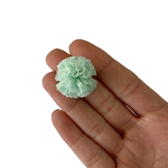Pompom Malha Telinha Verde Bebê (2.5cm) - 5 unidades - comprar online