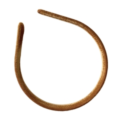 Tiara Encapada Veludo Dourada (15mm) - 2 unidades - comprar online