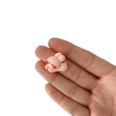 Aplique Coelhinho Rosa Bochecha Vermelha (2cm) - 2 unidades - comprar online