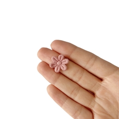 Aplique Florzinha Tecido Rosé - 10 unidades - comprar online