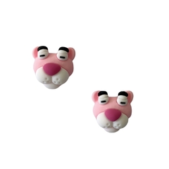 Aplique Rostinho Pantera Cor de Rosa
