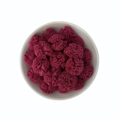 Pompom Malha Telinha Rosa Escuro (2.5cm)