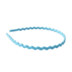 Tiara Ondulada Leitosa Azul Claro (5mm)