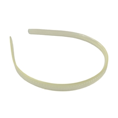 Tiara de Silicone Transparente Amarelo Candy (10mm)