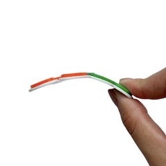 Aplique ABC Pespontado Grande Curvado 