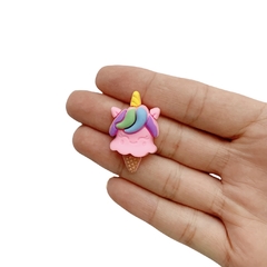 Aplique Sorvete Unicórnio Rosa Carinha - 2 unidades - comprar online