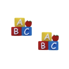 Aplique Bloquinhos Abc Pequeno Acrílico
