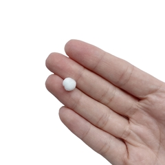 Pompom Mini Branco (8mm) - 6 gramas - ApliqueMe | Apliques incríveis para seu artesanato!