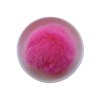Pompom Pelinho Liso G Rosa Neon