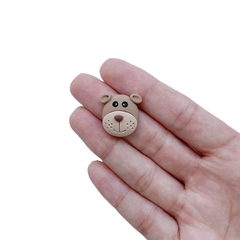 Aplique Cachorrinho Marrom Rostinho - 2 unidades - comprar online