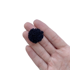 Pompom Malha Telinha Preto (2.5cm) - 5 unidades na internet