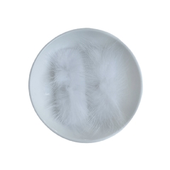 Pompom Pelinho Comprido (Metade) Branco