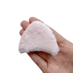 Aplique Orelha Gatinho Pelinhos Rosa Claro (Dupla Face) - 2 unidades - comprar online