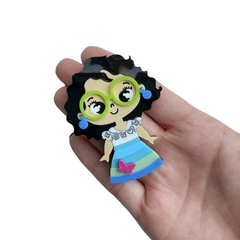 Aplique Princesa Mirabel Encanto Grande Curvada Acrílico - 2 unidades - comprar online