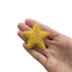 Aplique Estrela Veludo Cotelê G (Cores Mistas) - 5 unidades - comprar online