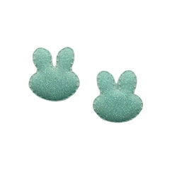 Aplique Coelhinho Glitter Verde