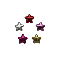 Aplique Estrela Cintilante Arredondada Textura