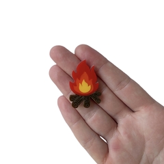 Aplique Fogueira Acrílico (4cm) - 2 unidades - comprar online