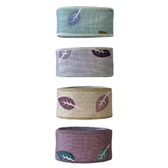 Fita Maravilha Estilo Linho Folhas