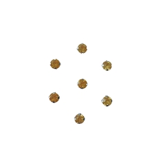 Aplique Pedra Redonda Pequena (8mm) - 20 unidades - ApliqueMe | Apliques incríveis para seu artesanato!