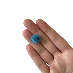 Mini Pompom de Lã Azul Esverdeado (1.5cm) - 10 unidades - comprar online