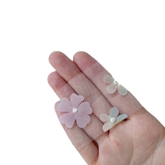 Fita Tule Flores Degradê (50mm) - 3 metros - comprar online