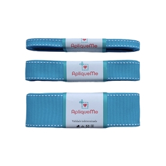 Fita Gorgurão Pespontada Yama Turquoise 340W