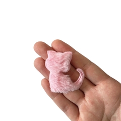 Aplique Gatinho Pelinhos Rosa Claro - 2 unidades - comprar online