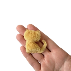 Aplique Gatinho Pelinhos Mostarda - 2 unidades - comprar online