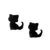 Aplique Gatinho Pelinhos Preto