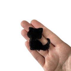 Aplique Gatinho Pelinhos Preto - 2 unidades - comprar online