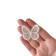 Aplique Borboleta Bordada em Voal - 2 unidades na internet