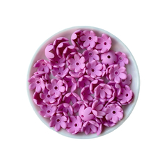 Aplique Florzinha Furo Passante Fosca (15mm) - 15 gramas