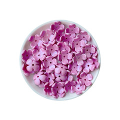 Aplique Florzinha Furo Passante Brilhante (16mm) - 15 gramas - loja online