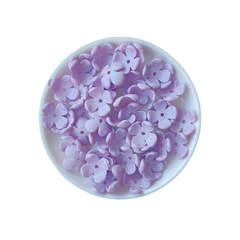 Aplique Florzinha Furo Passante Brilhante (16mm) - 15 gramas - loja online