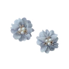 Aplique Flor Cinza com Miolo