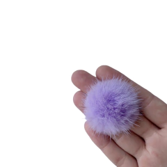 Aplique Pompom Pelinho Médio Metade Lilás (4.5cm) - 2 unidades na internet
