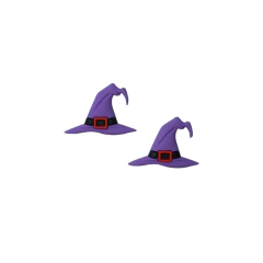 Aplique Chapéu de Bruxa Roxo