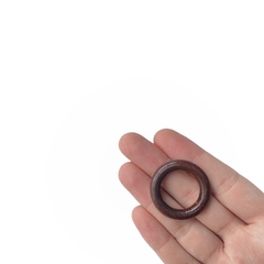Argola de Madeira Mogno (3.5cm) - 2 unidades - comprar online