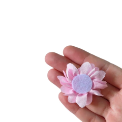 Aplique Flor Rosa Claro com Miolo (Pérola e Pedraria) - 2 unidades na internet